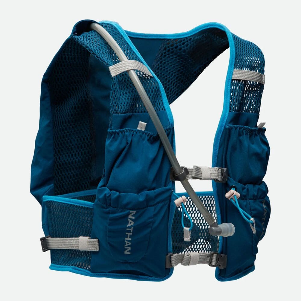 Nathan VaporAir 2 Lite 4L Hydration Vest - BlackToe Running#colour_marine-blue-vapor-grey