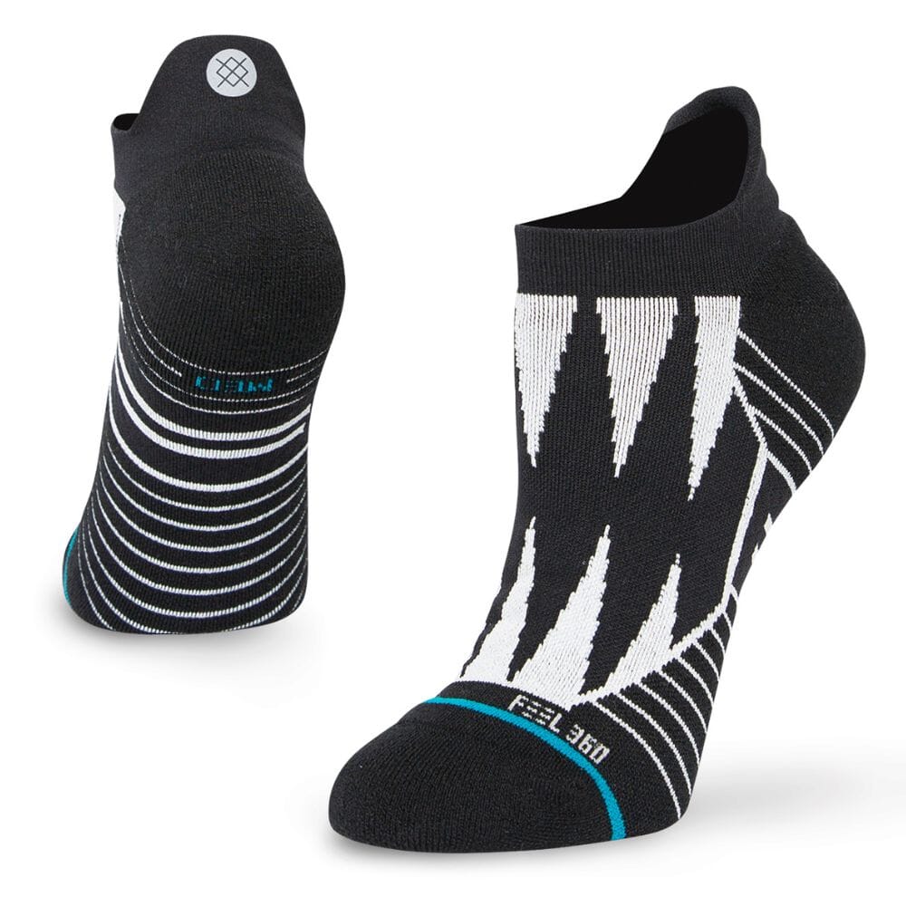 Stance Women's Run Keep It Movin Light Cushion Tab Socks - BlackToe Running#colour_black