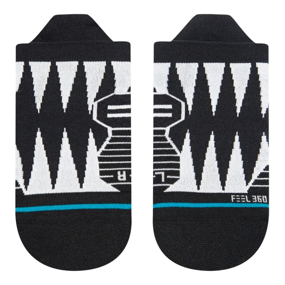 Stance Women's Run Keep It Movin Light Cushion Tab Socks - BlackToe Running#colour_black