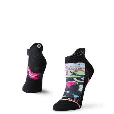 Stance Women's Run Athena Tab Socks - BlackToe Running - S 