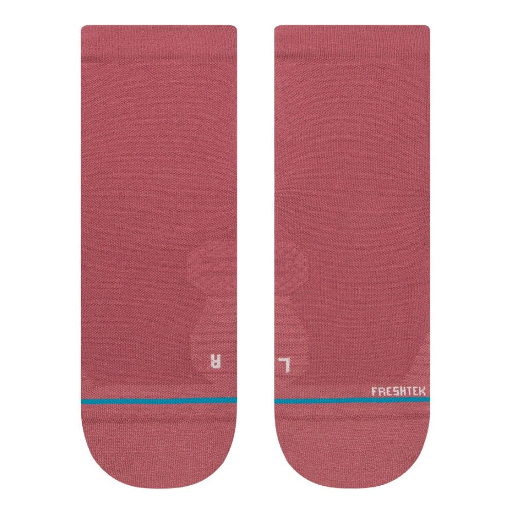 Stance Women's Run - Rouge - Quarter - BlackToe Running#colour_rebel-rose