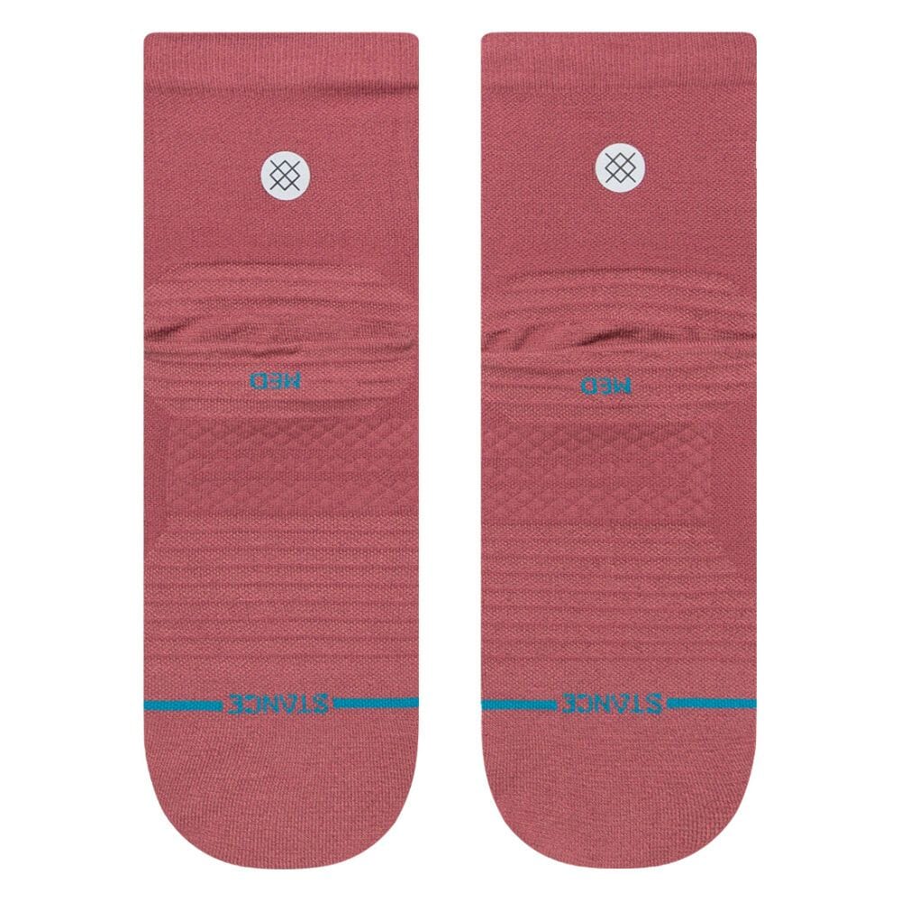 Stance Women's Run - Rouge - Quarter - BlackToe Running#colour_rebel-rose