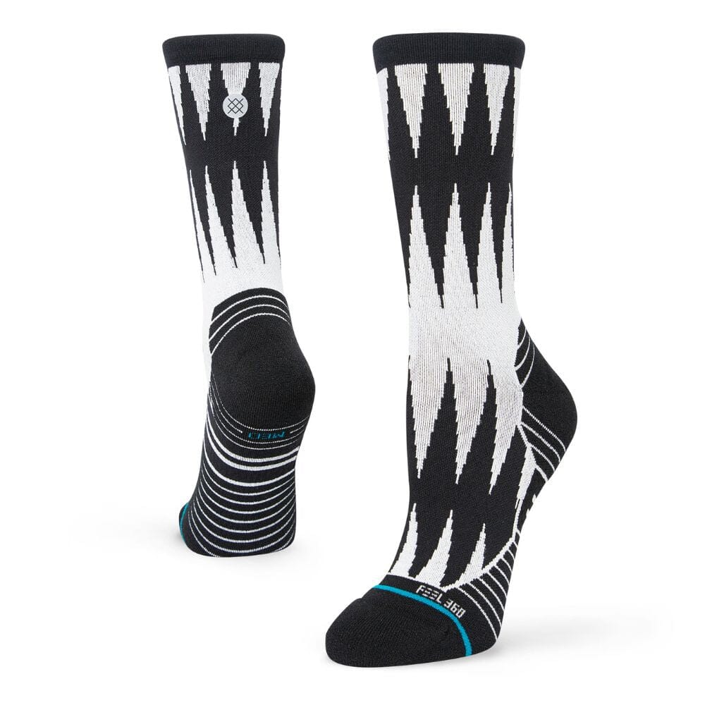 Stance Women's Run Keep It Movin Light Cushion Crew Socks - BlackToe Running