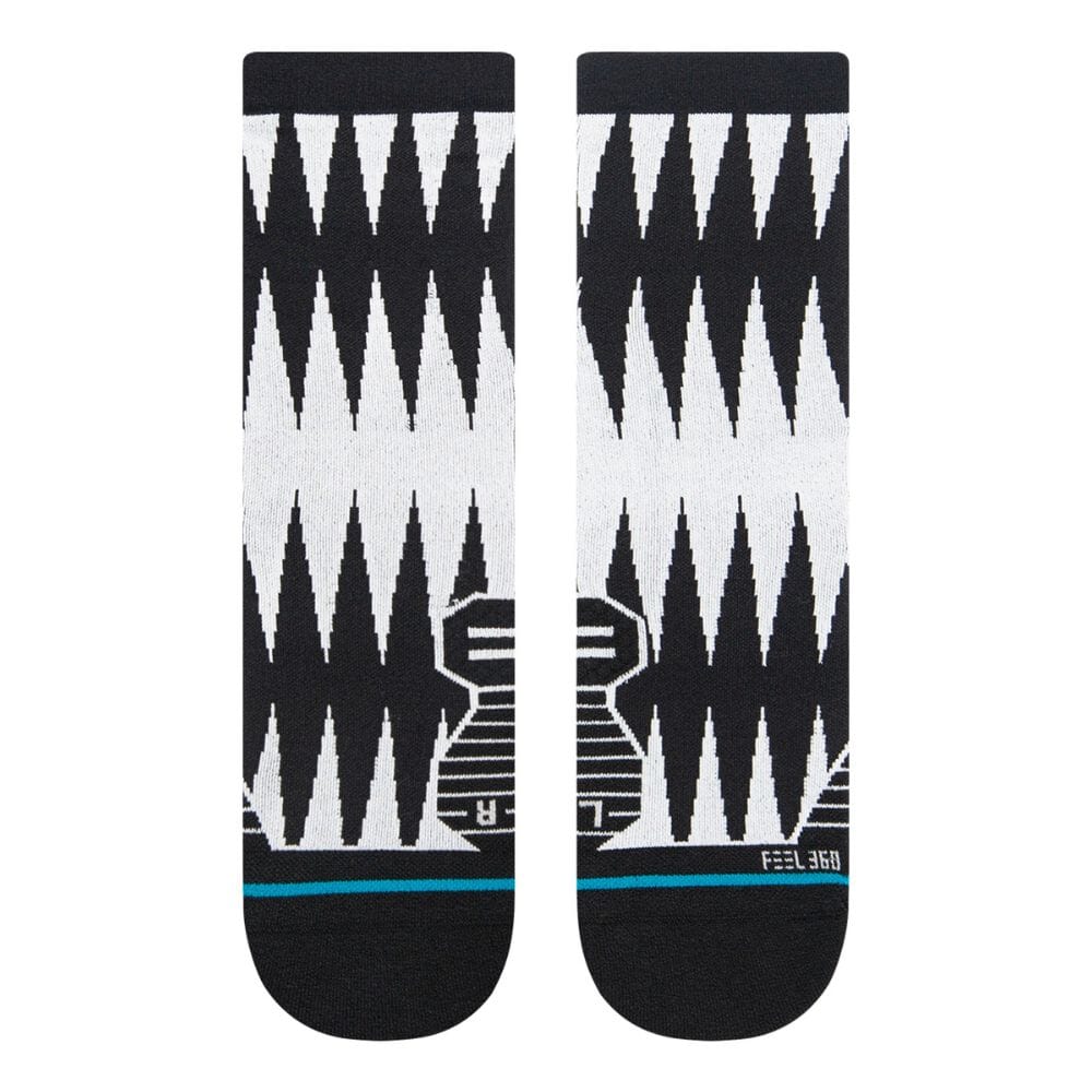 Stance Women's Run Keep It Movin Light Cushion Crew Socks - BlackToe Running#colour_black