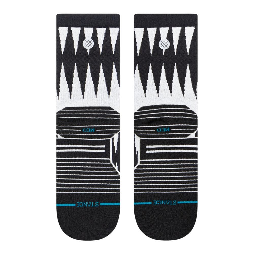 Stance Women's Run Keep It Movin Light Cushion Crew Socks - BlackToe Running#colour_black