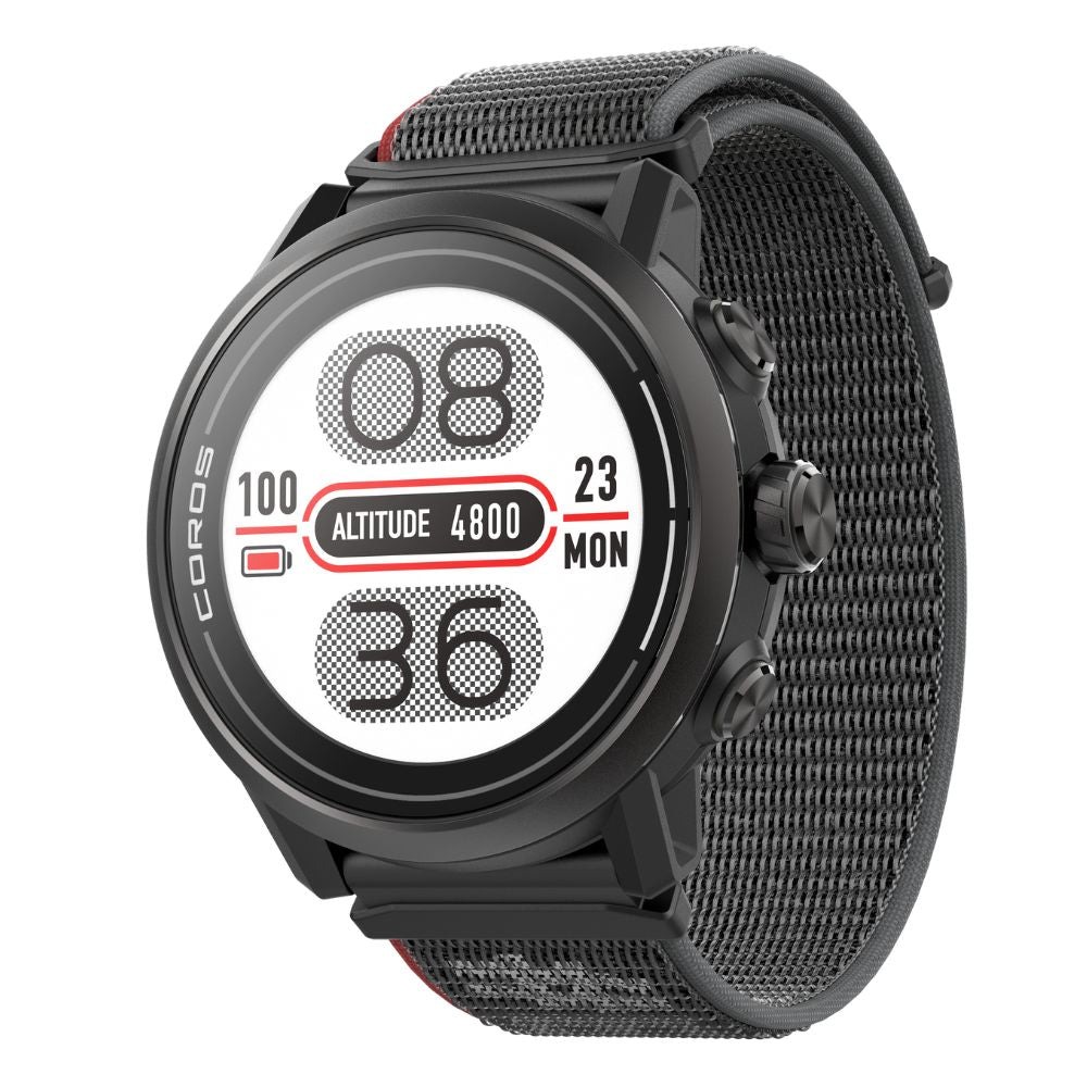 Coros APEX 2 Premium Multisport GPS Watch - BlackToe Running#colour_black