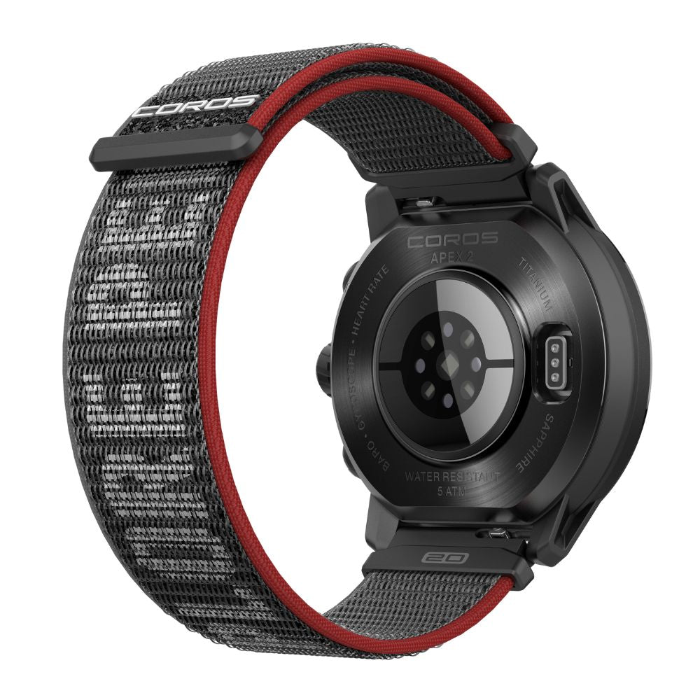 Coros APEX 2 Premium Multisport GPS Watch - BlackToe Running#colour_black