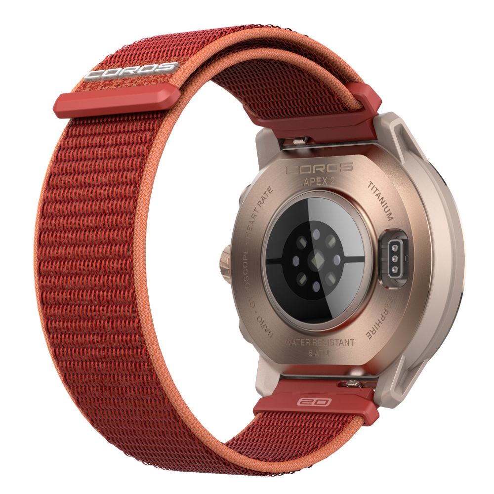 Coros APEX 2 Premium Multisport GPS Watch - BlackToe Running#colour_coral