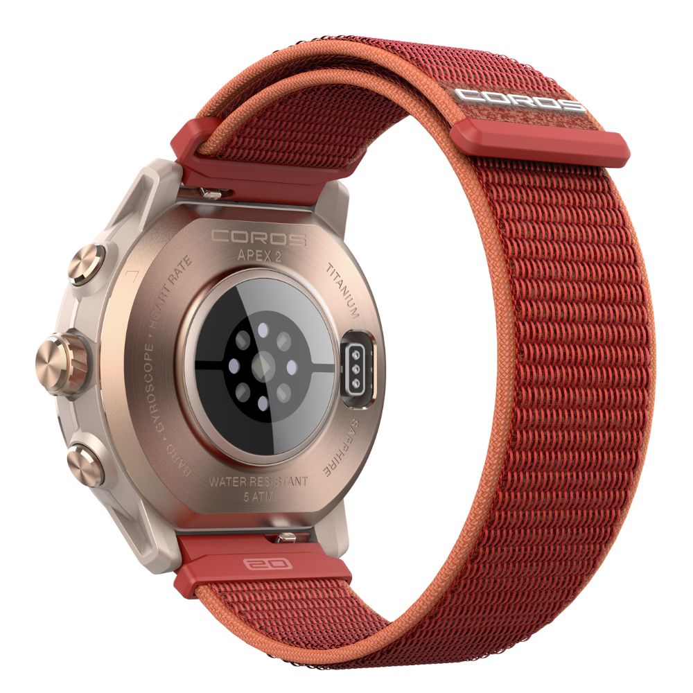 Coros APEX 2 Premium Multisport GPS Watch - BlackToe Running#colour_coral