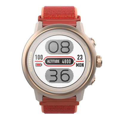 Coros APEX 2 Premium Multisport GPS Watch - BlackToe Running#colour_coral