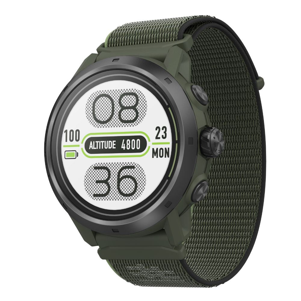 Coros APEX 2 Pro Premium Multisport GPS Watch - BlackToe Running#colour_green