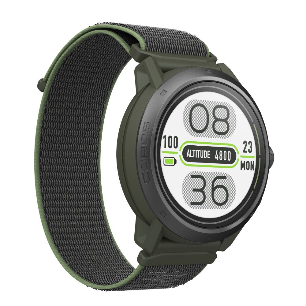 Coros APEX 2 Pro Premium Multisport GPS Watch - BlackToe Running#colour_green