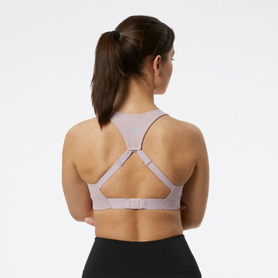 New Balance Women's Power X Bra Sports Bra - BlackToe Running#colour_violet-shadow