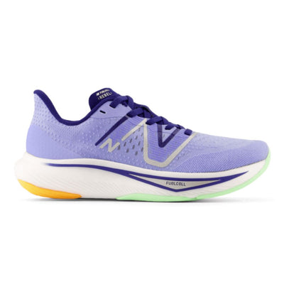 New Balance Women's FuelCell Rebel v3 Women's Shoes - BlackToe Running#colour_vibrant-violet-victory-blue-vibrant-spring-glo
