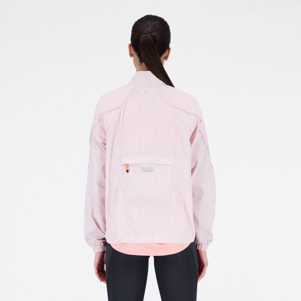 New Balance Women's Printed Impact Run Light Pack Jacket Women's Tops - BlackToe Running