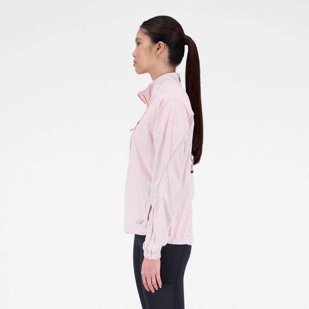 New Balance Women's Printed Impact Run Light Pack Jacket Women's Tops - BlackToe Running