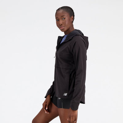 New Balance Women's Impact Run Water Defy Jacket Women's Tops - BlackToe Running#colour_black
