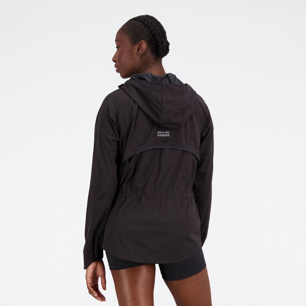 New Balance Women's Impact Run Water Defy Jacket Women's Tops - BlackToe Running#colour_black