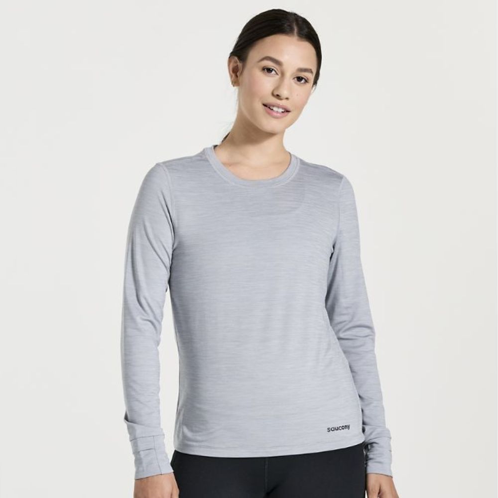 Saucony Women's Boulder Baselayer - BlackToe Running
