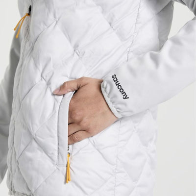 Saucony Women's Boulder Oysterpuff Jacket - BlackToe Running#colour_crystal