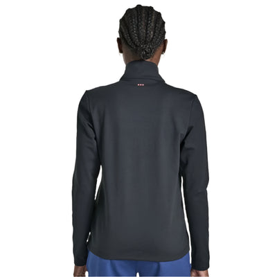 Saucony Women's Solstice 1/4 Zip - BlackToe Running#colour_black