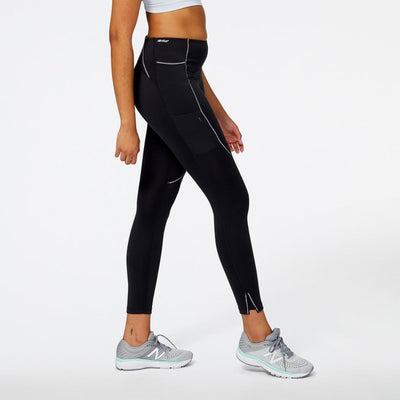 New Balance Women's Impact Run Heat Tight - BlackToe Running#colour_black