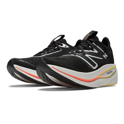 New Balance Women's FuelCell SuperComp Trainer Women's Shoes - BlackToe Running#colour_black-black-metallic-neon-dragonfly