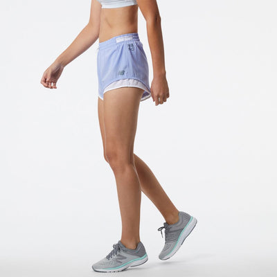New Balance Women's Q Speed Fuel Short Women's Shorts - BlackToe Running#colour_vibrant-violet