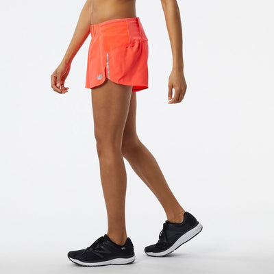 New Balance Women's Impact Run 3inch Short Women's Shorts - BlackToe Running#colour_electric-red