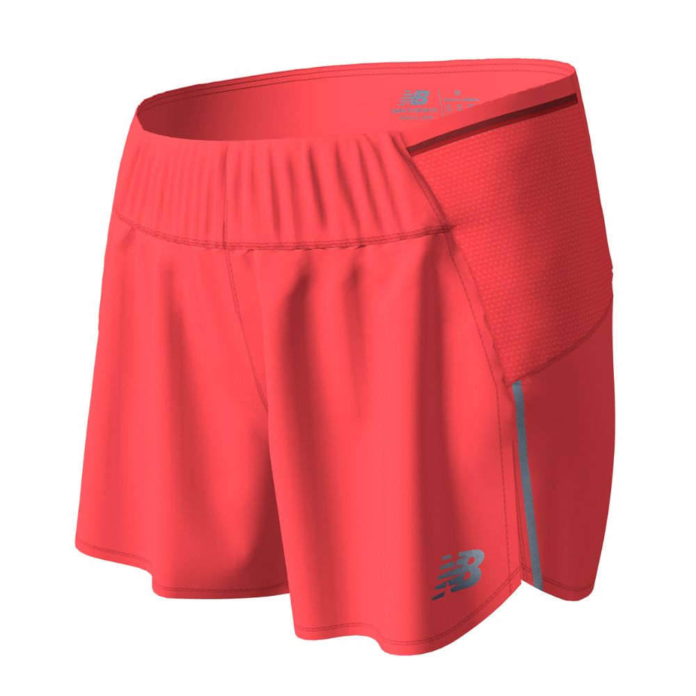 New Balance Women's Impact Run 3inch Short Women's Shorts - BlackToe Running#colour_electric-red