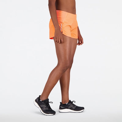 New Balance Women's Impact Run 3inch Short Women's Shorts - BlackToe Running#colour_neon-dragonfly