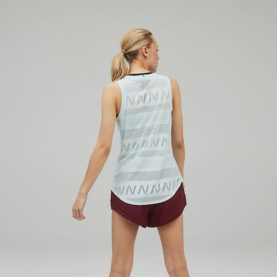 New Balance Women's Q Speed Jacquard Tank - BlackToe Running#colour_pale-blue