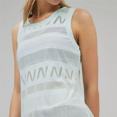 New Balance Women's Q Speed Jacquard Tank - BlackToe Running#colour_pale-blue