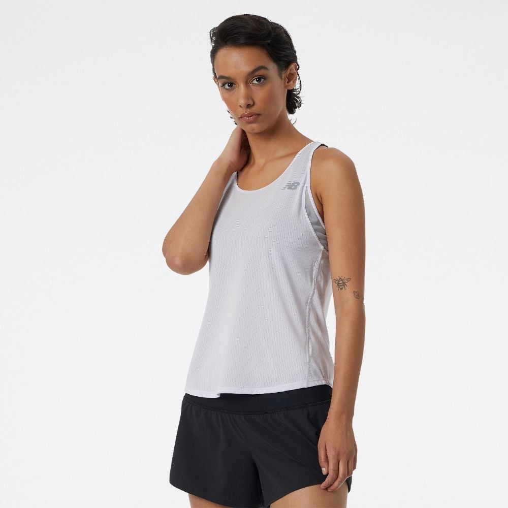 New Balance Women's Impact Run Tank - BlackToe Running#colour_libra-heather