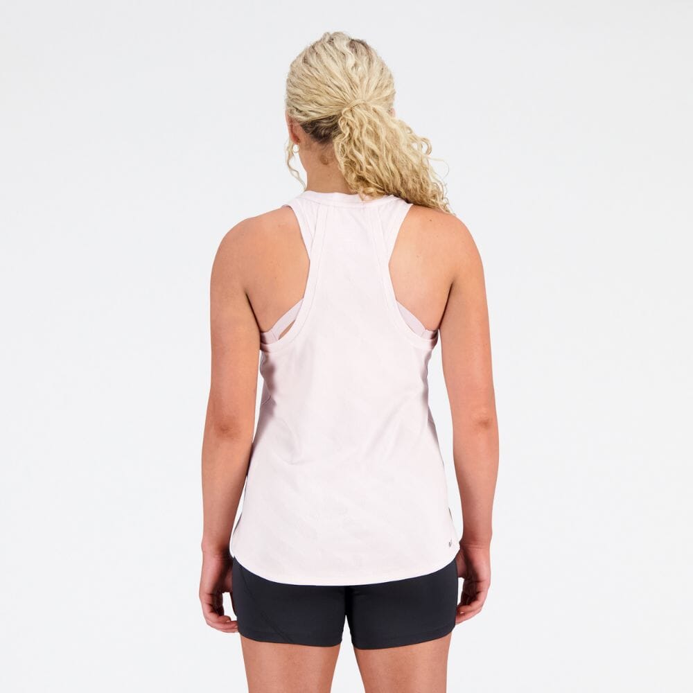 New Balance Women's Q Speed Jacquard ICEx Tank Women's Tops - BlackToe Running#colour_stone-pink