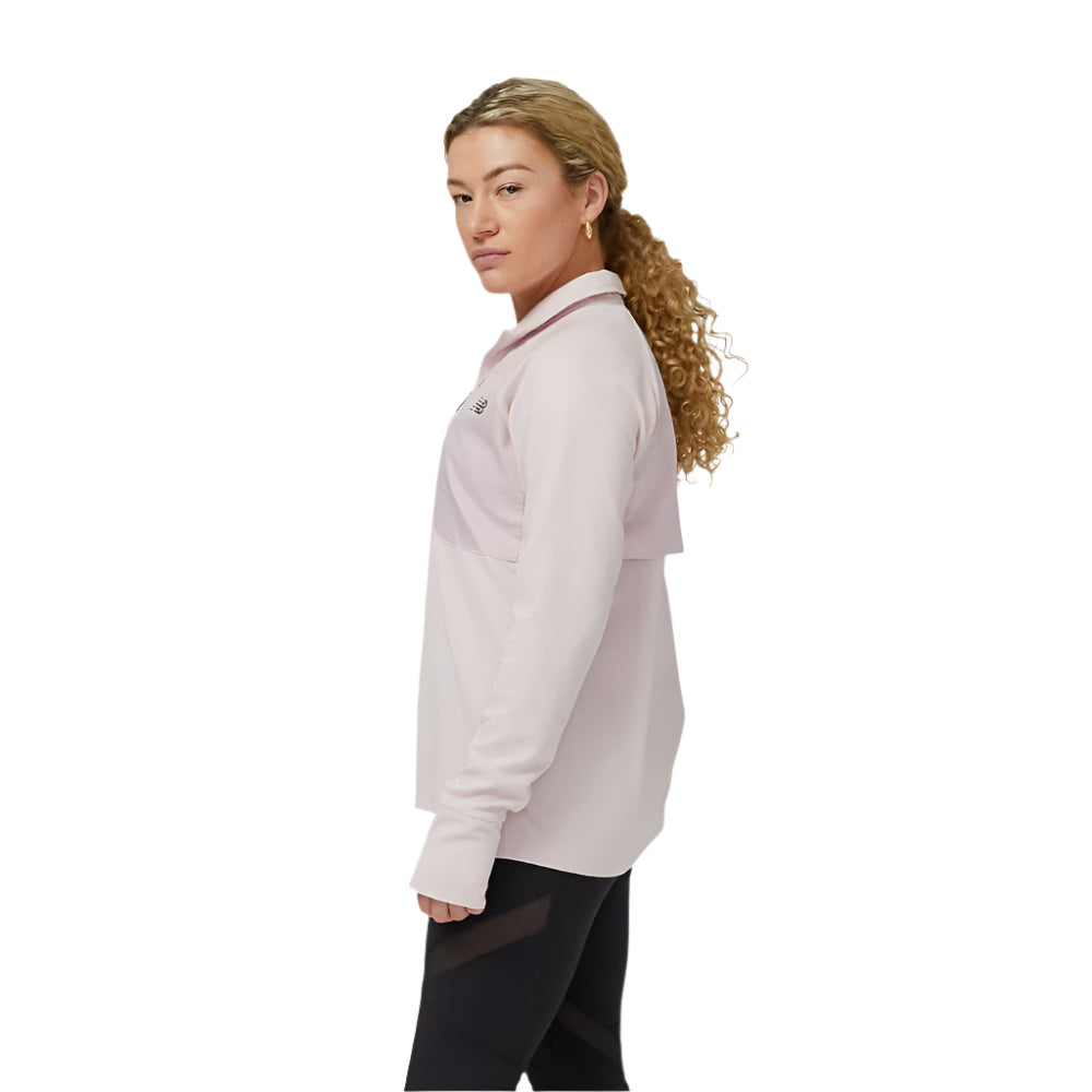 New Balance Women's Q Speed Shift 1/2 Zip Women's Tops - BlackToe Running