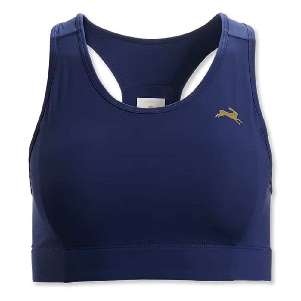 Tracksmith Women's Allston Bra Women's Tops - BlackToe Running#colour_navy-blue