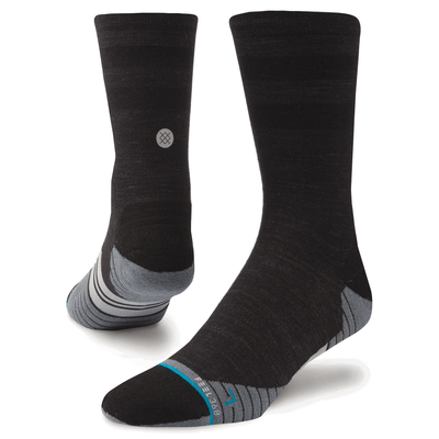 Stance Men's Run - Uncommon Solids - Wool Crew Socks - BlackToe Running - 