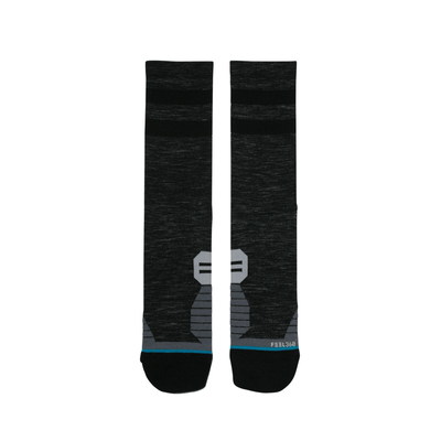Stance Men's Run - Uncommon Solids - Wool Crew Socks - BlackToe Running - 