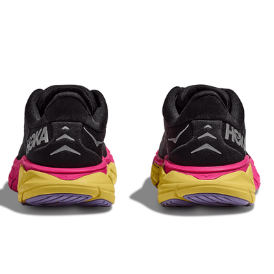 oka One One Women's Arahi 6 - BlackToe Running#colour_black-pink-yarrow