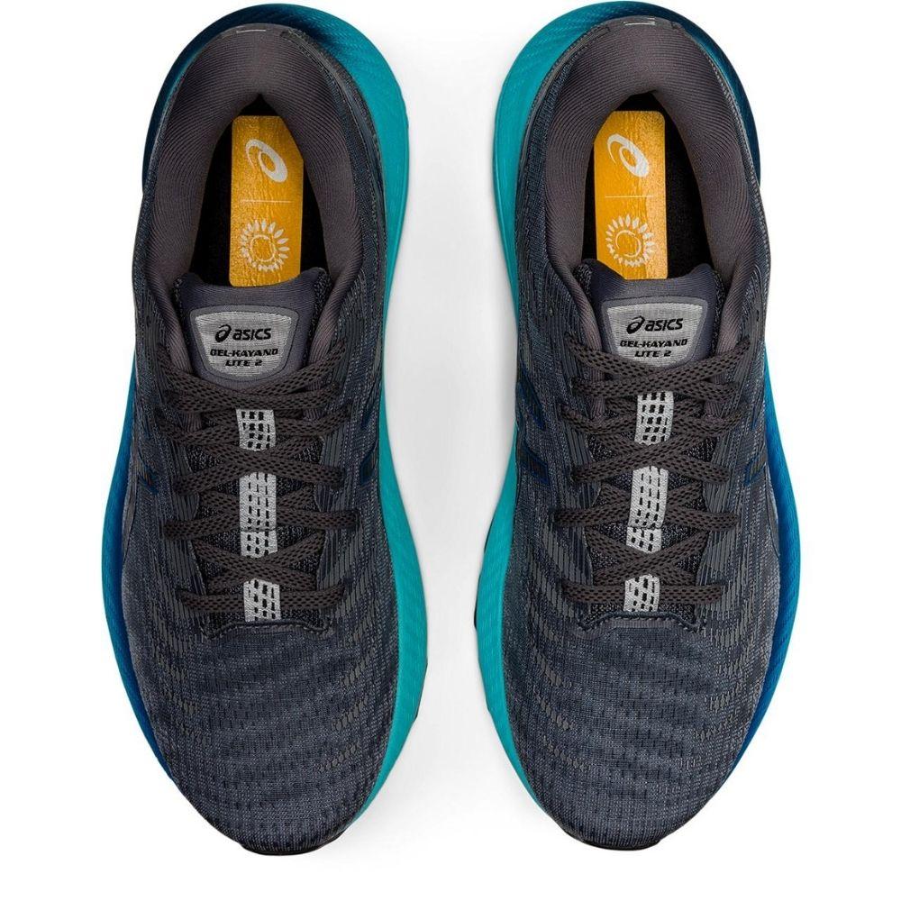 Asics Men's Gel-Kayano Lite 2 - BlackToe Running#colour_metropolis-lake-drive