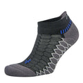 Balega Silver Mid-High Cushion No-Show Tab Socks - BlackToe Running#colour_black-carbon