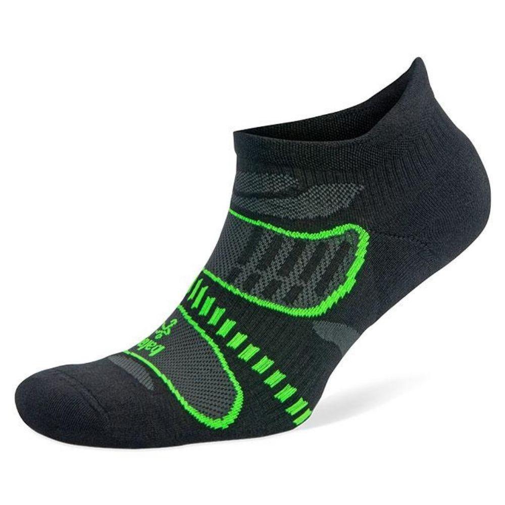 Balega Ultralight Weight Contoured Light Cushion No-Show Tab Socks - BlackToe Running#colour_black-neon