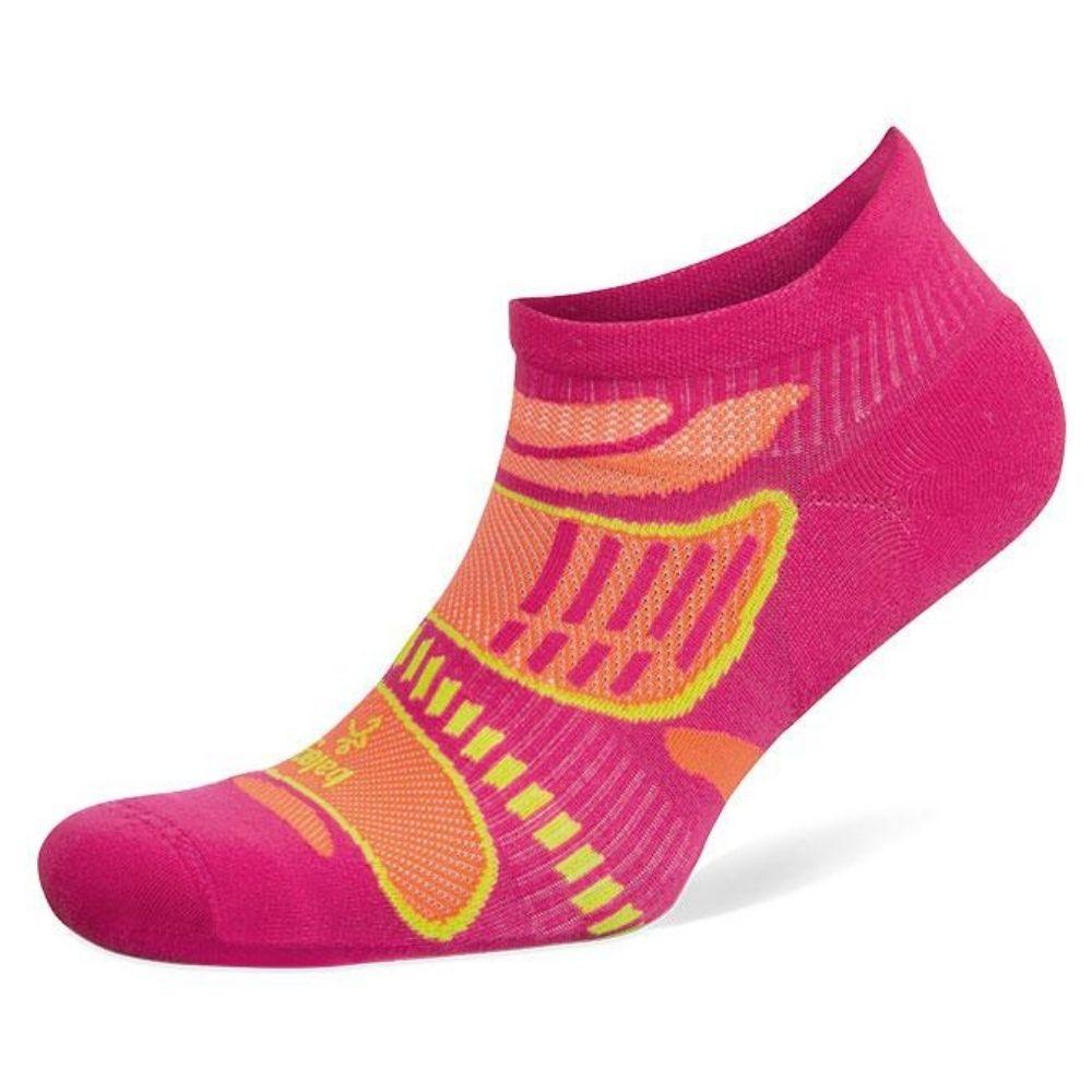 Balega Ultralight Weight Contoured Light Cushion No-Show Tab Socks - BlackToe Running#colour_pink-orange
