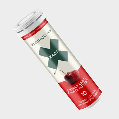 Xact Electrolytes Hydration Tablets - BlackToe Running#flavour_cherry-berry