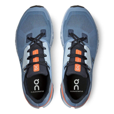 On Running Men's Cloudstratus - BlackToe Running#colour_lake-flare