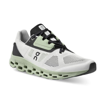 On Running Men's Cloudstratus - BlackToe Running#colour_white-black