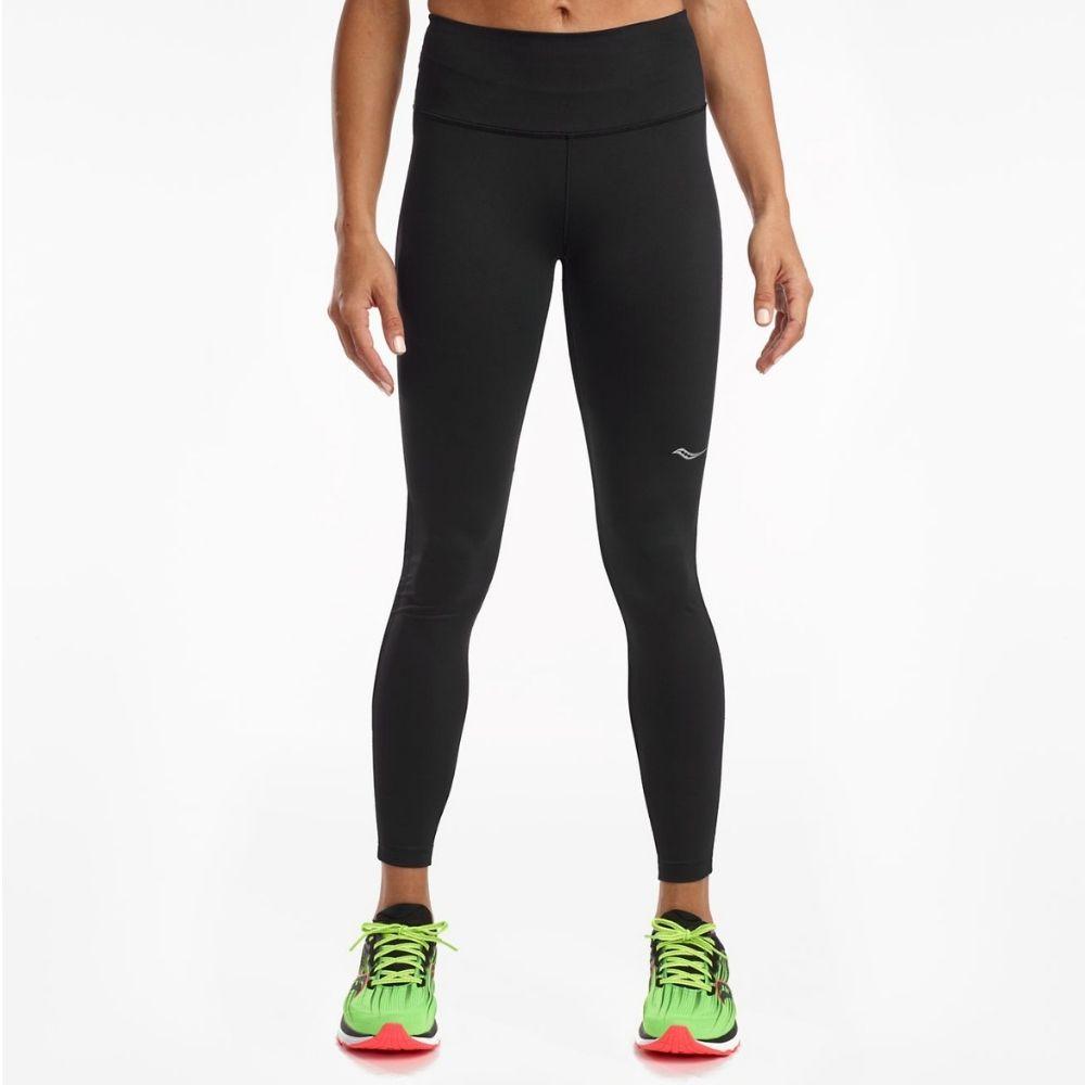 Saucony Women's Fortify Tight – BlackToe Running#colour_black