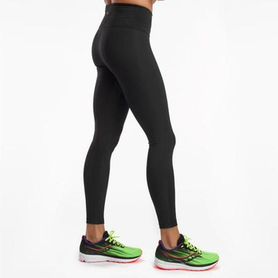 Saucony Women's Fortify Tight – BlackToe Running#colour_black