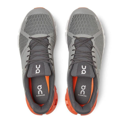On Running Men's Cloudflyer - BlackToe Running#colour_grey-orange